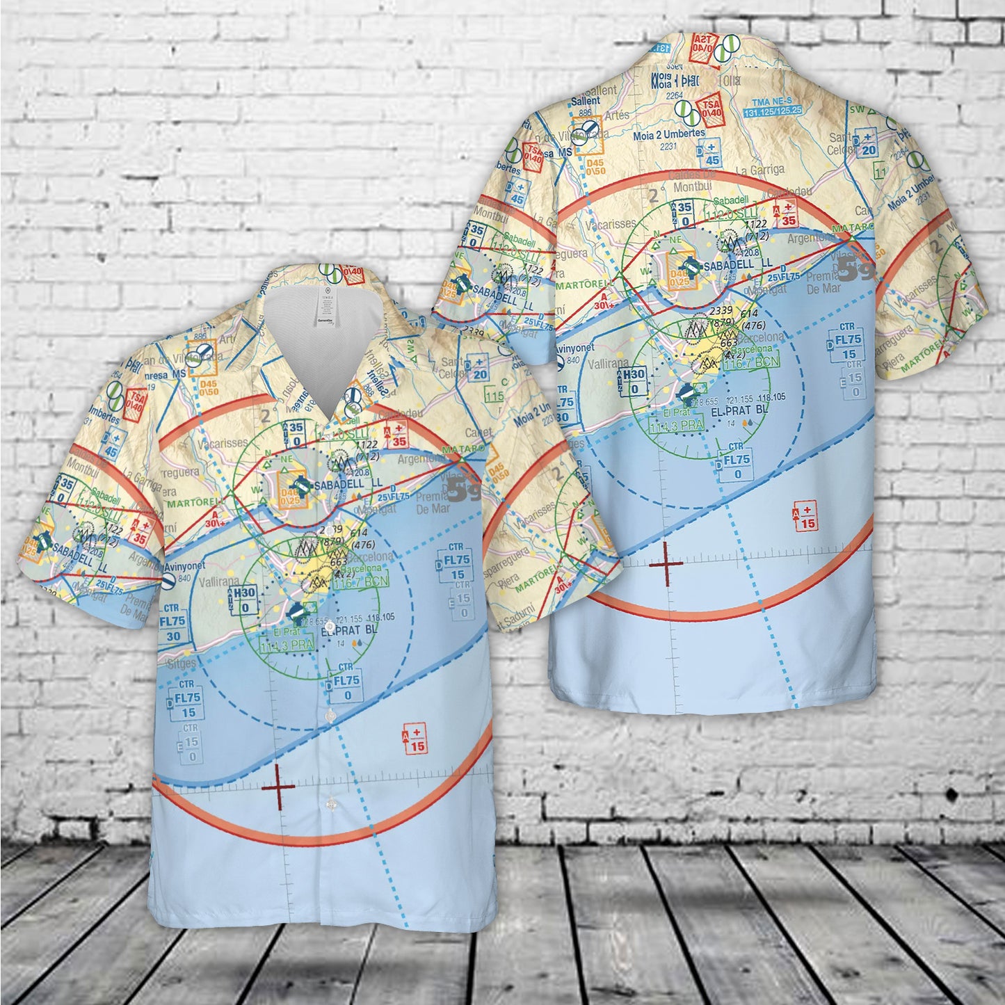 Spain Air Million VFR Hawaiian Shirt