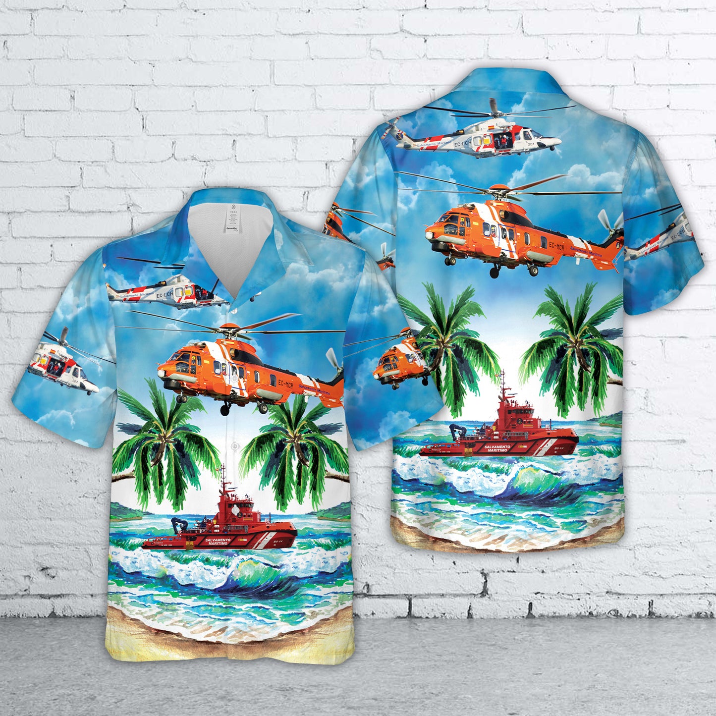 Spain Maritime Safety and Rescue Society Hawaiian Shirt