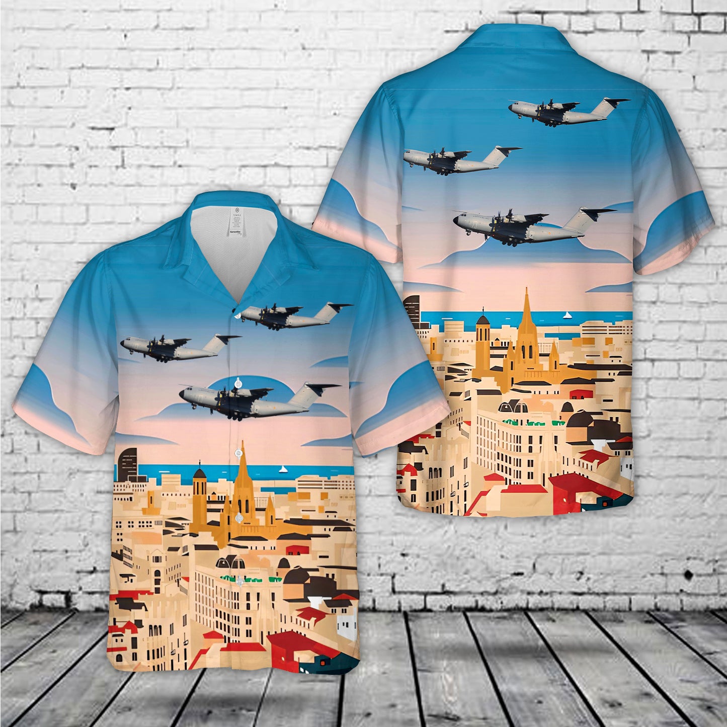 Spanish Air Force Airbus A400M Hawaiian Shirt