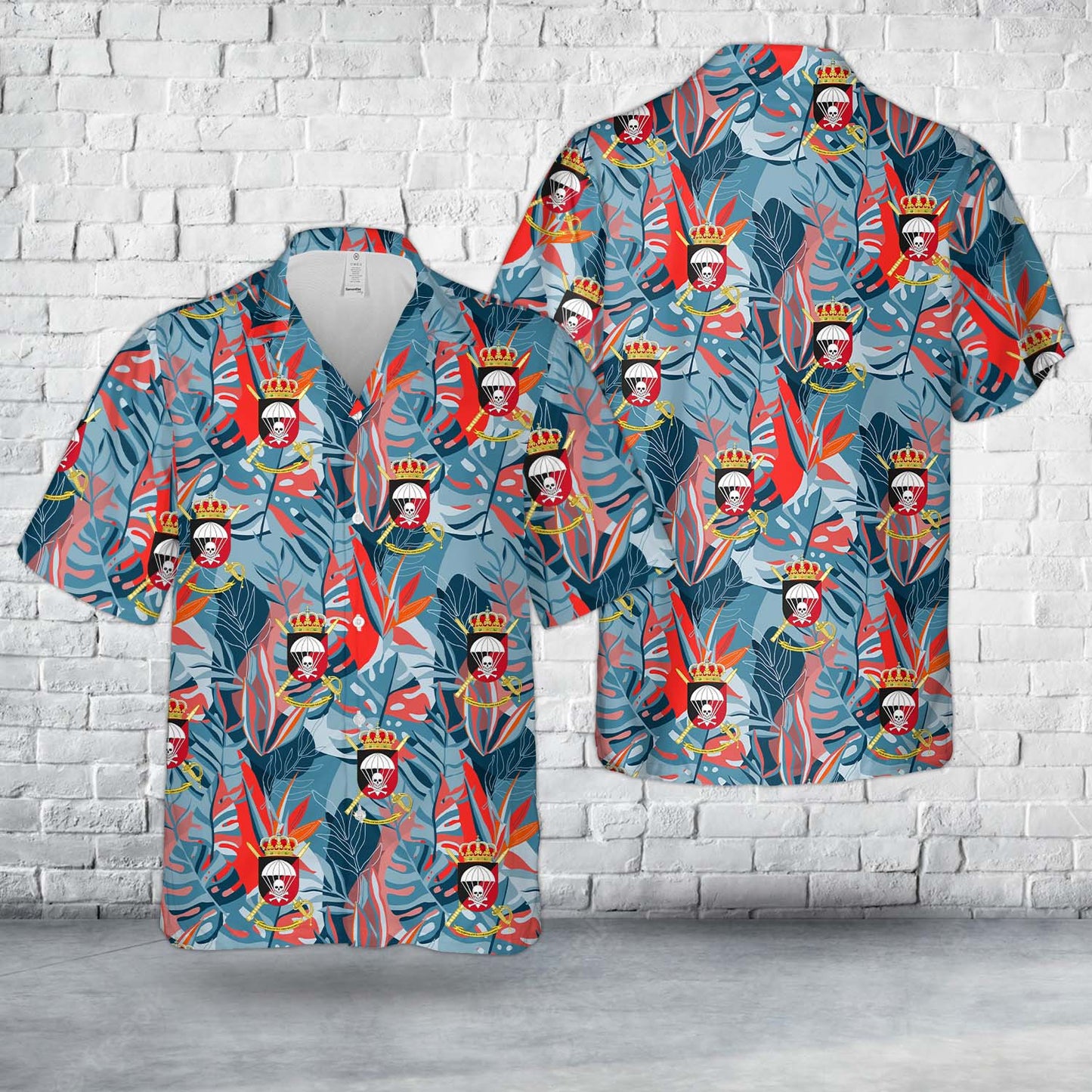 Spanish Army Paratrooper Brigade Anti-Tank Defense Company Hawaiian Shirt