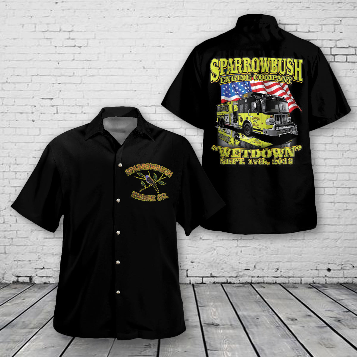 Sparrow Bush, New York, Sparrow Bush Engine Company Hawaiian Shirt