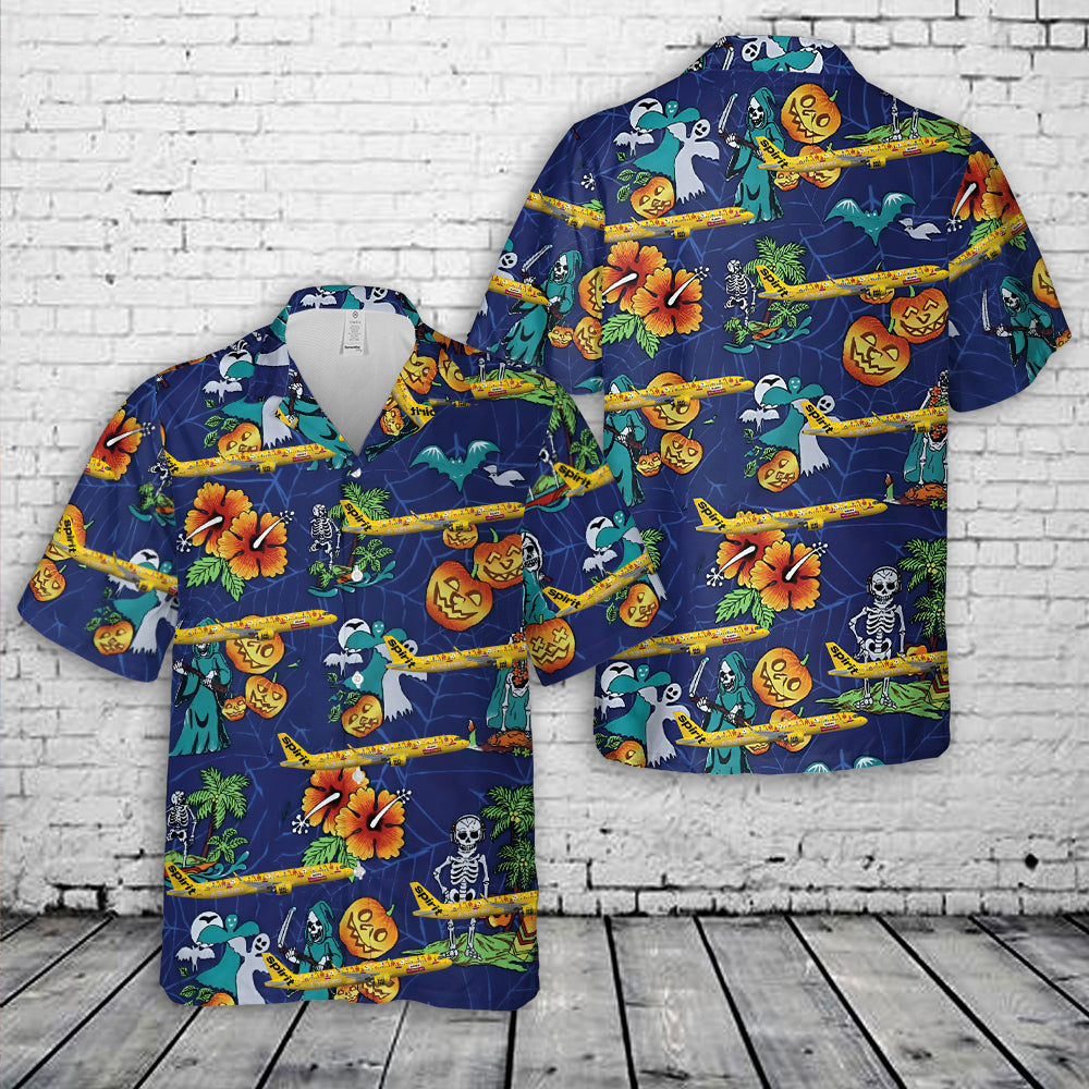 Spirit A321 Neo Halloween Hawaiian Shirt