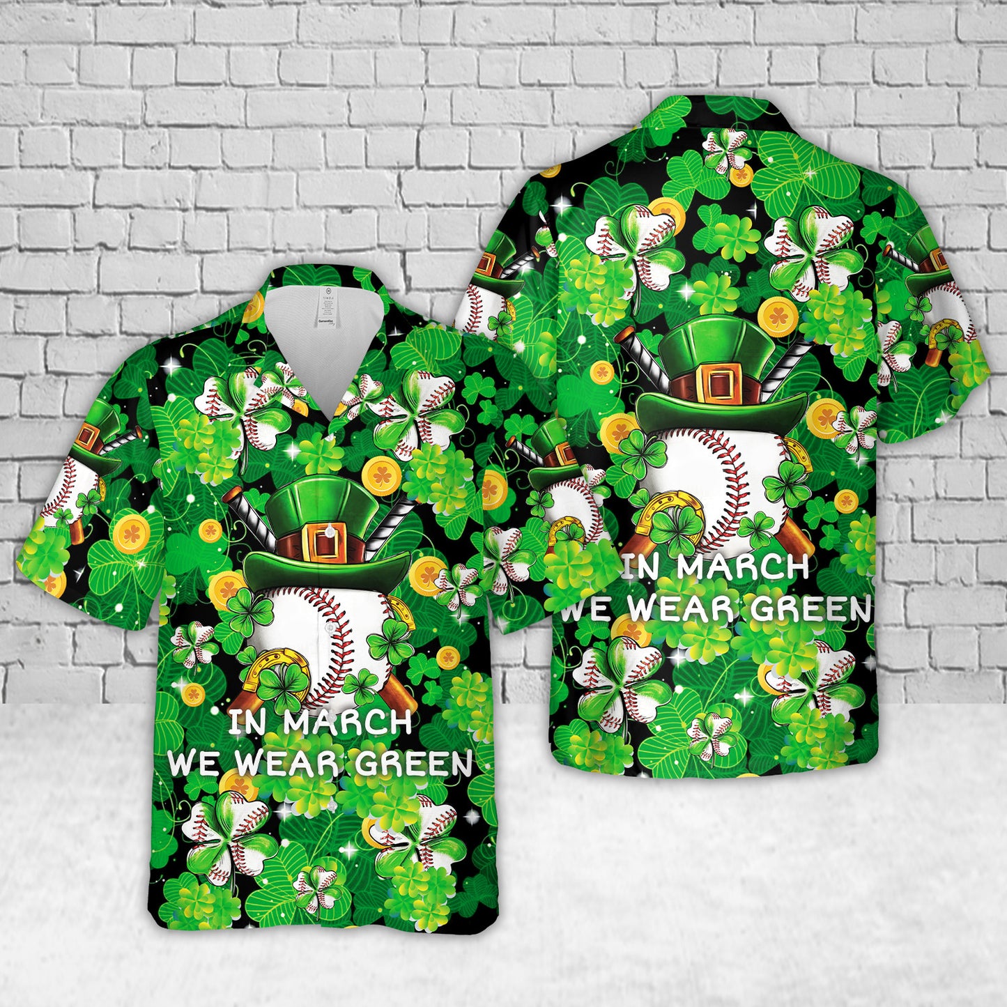 St. Patrick's Day Baseball Hawaiian Shirt