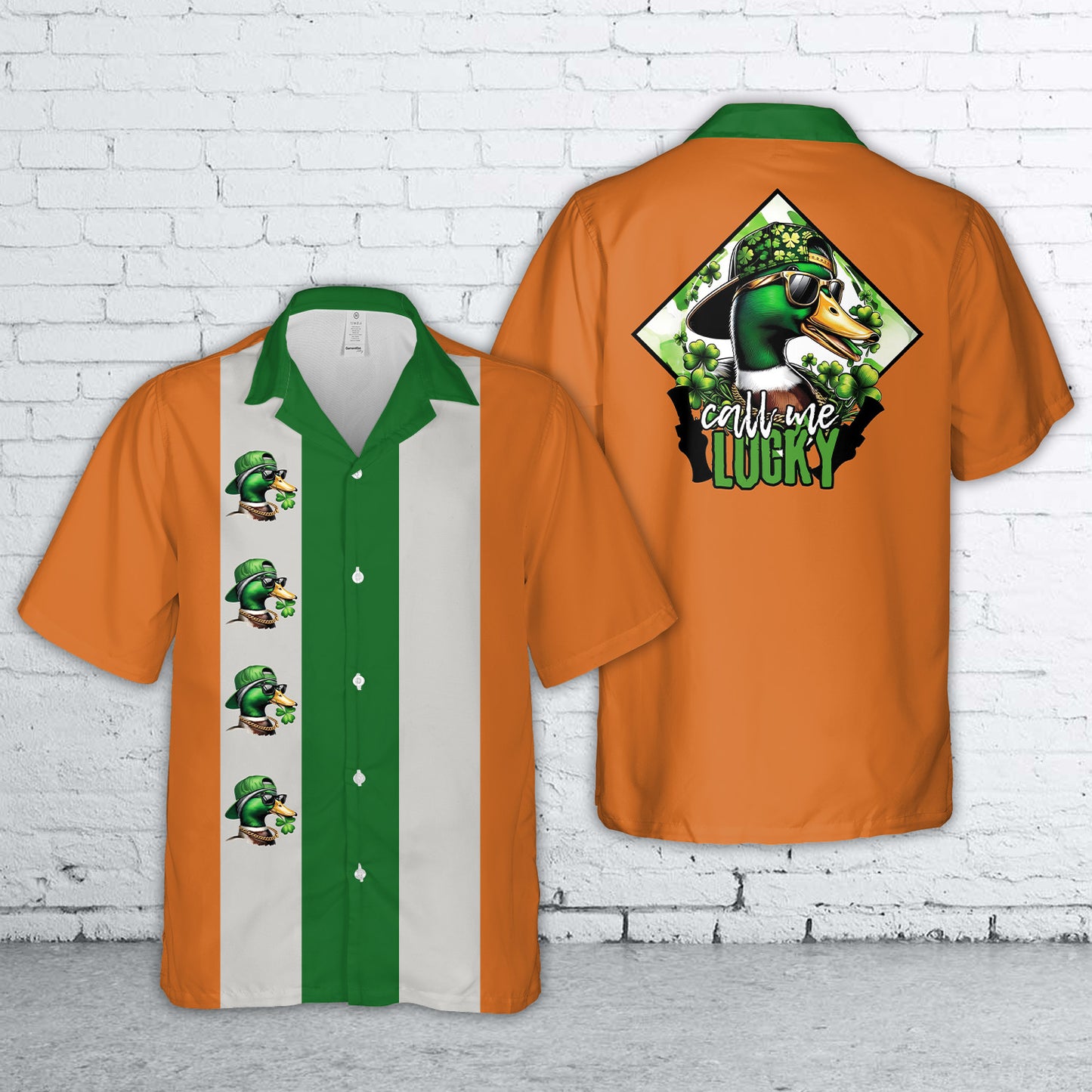 St. Patrick's Day Mallard Hawaiian Shirt