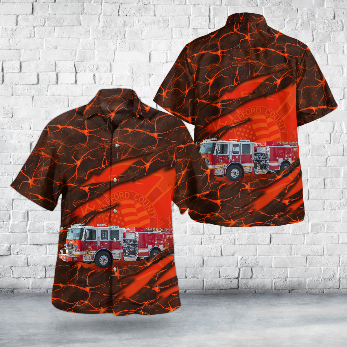 Stafford, Virginia, Stafford County Fire & Rescue Hawaiian Shirt