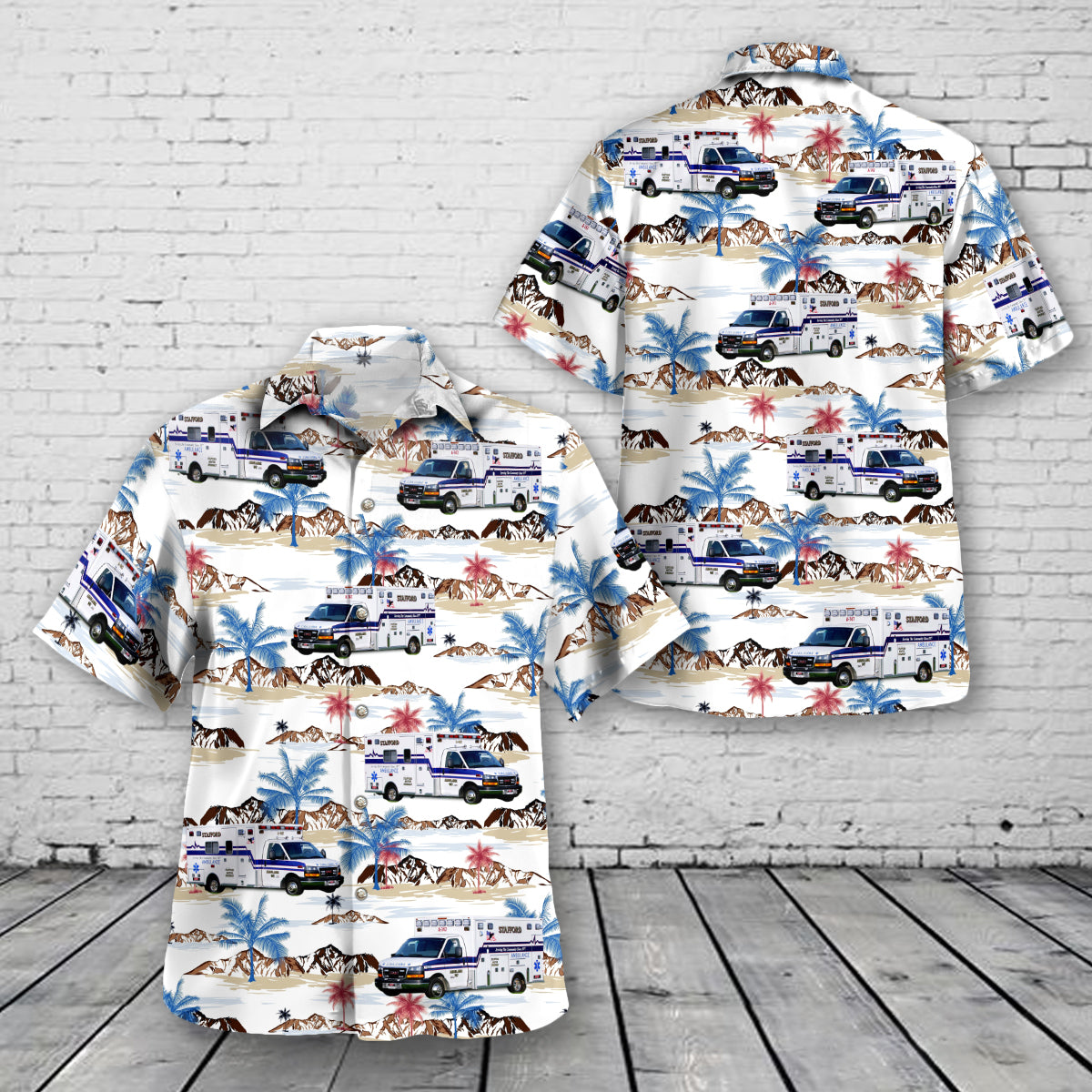 Stafford Springs, Connecticut, Stafford Ambulance Hawaiian Shirt