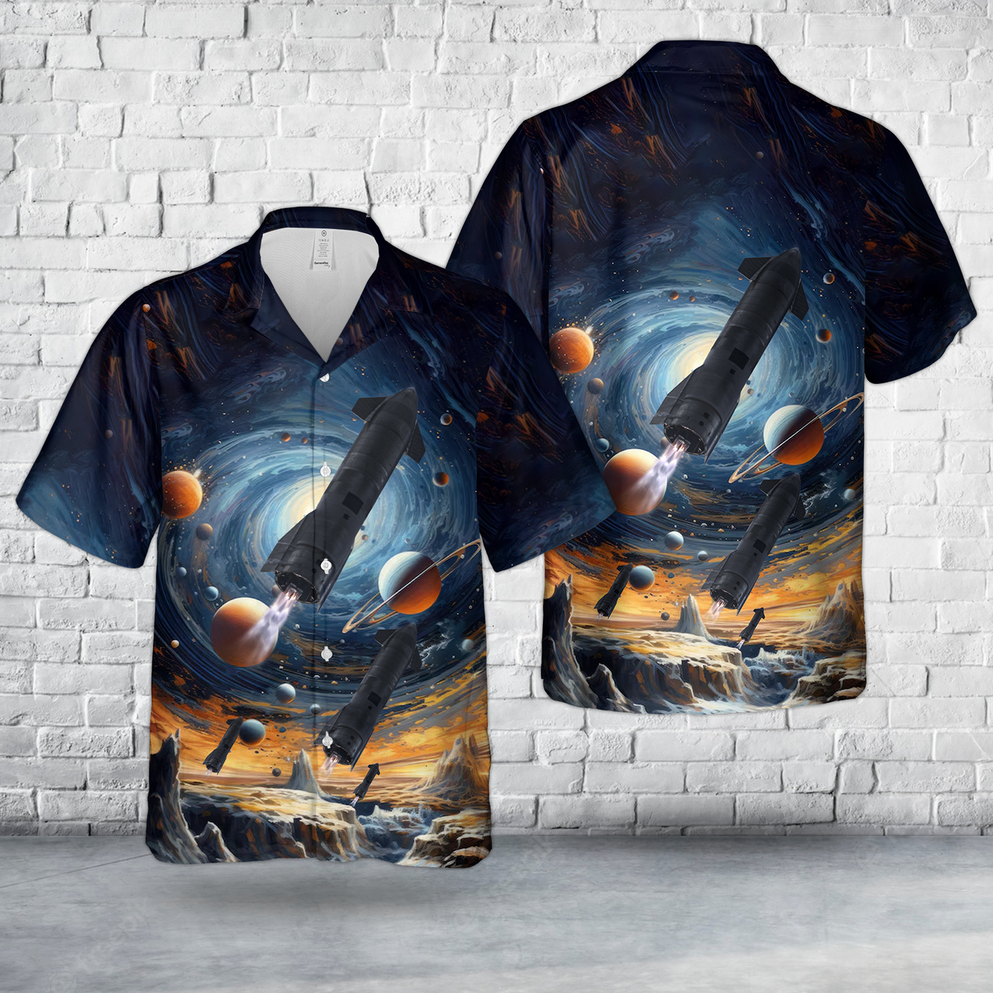Starship SN10 High-Altitude Flight Test Hawaiian Shirt