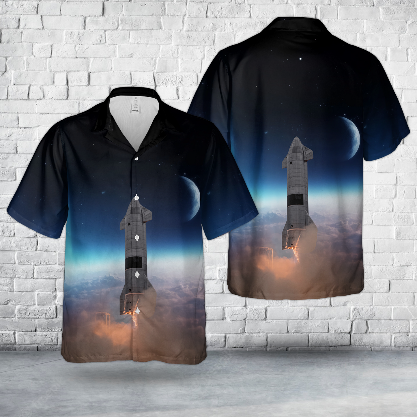 Starship SN15 High-Altitude Flight Test Hawaiian Shirt