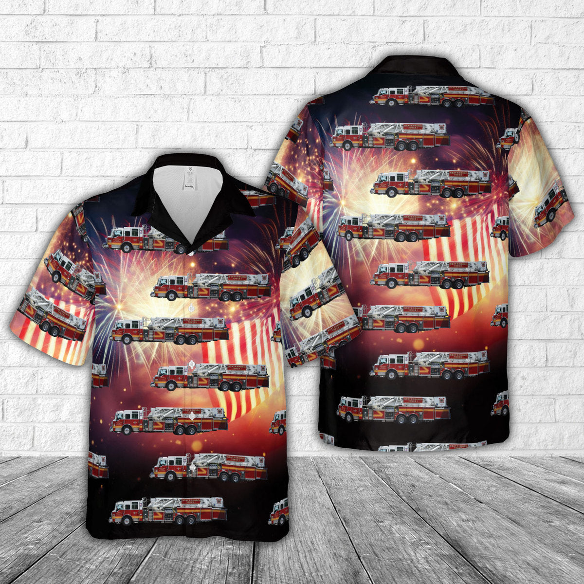 Statesboro Fire Department, Georgia 4th Of July Hawaiian Shirt