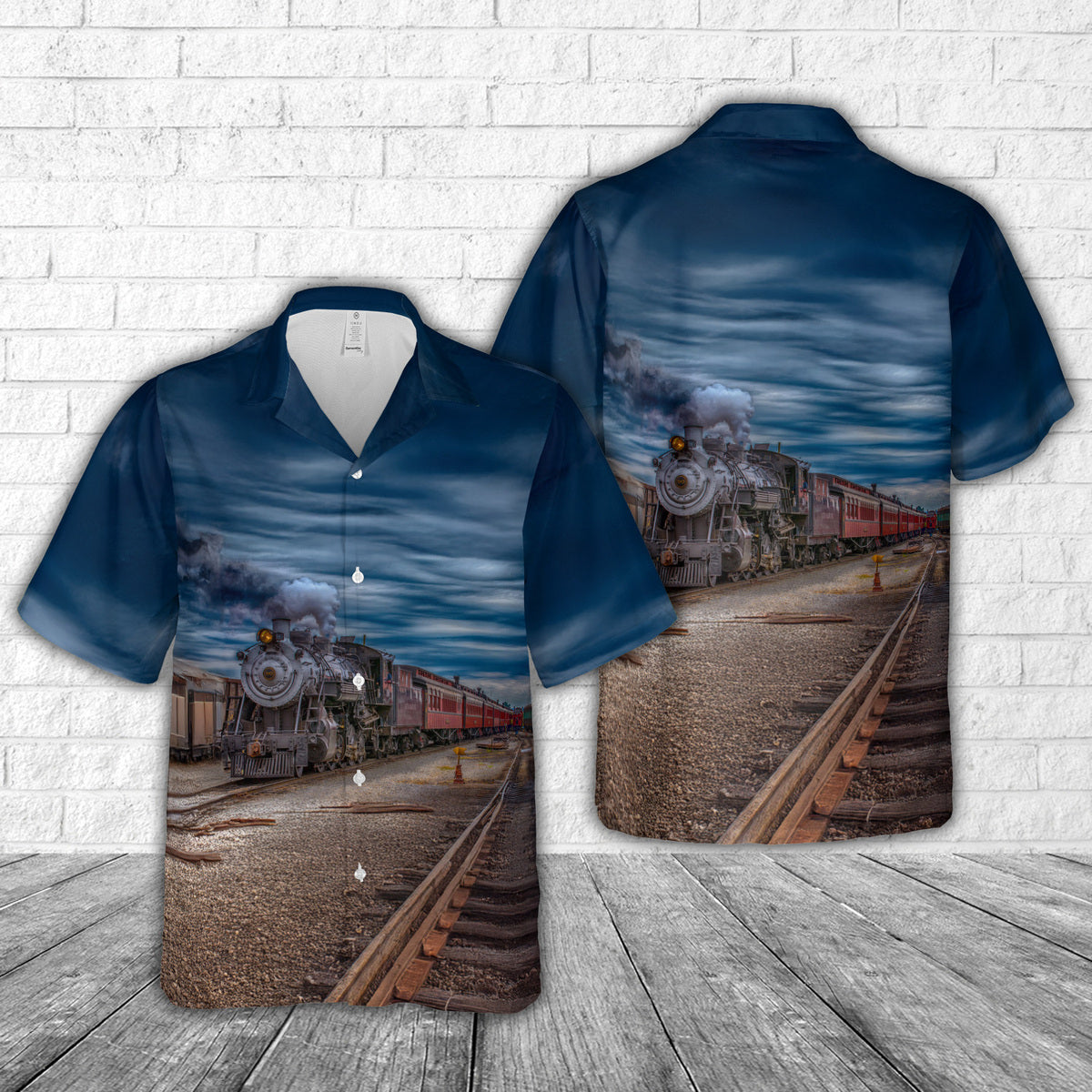 Strasburg Rail Road Steam Locomotive Hawaiian Shirt