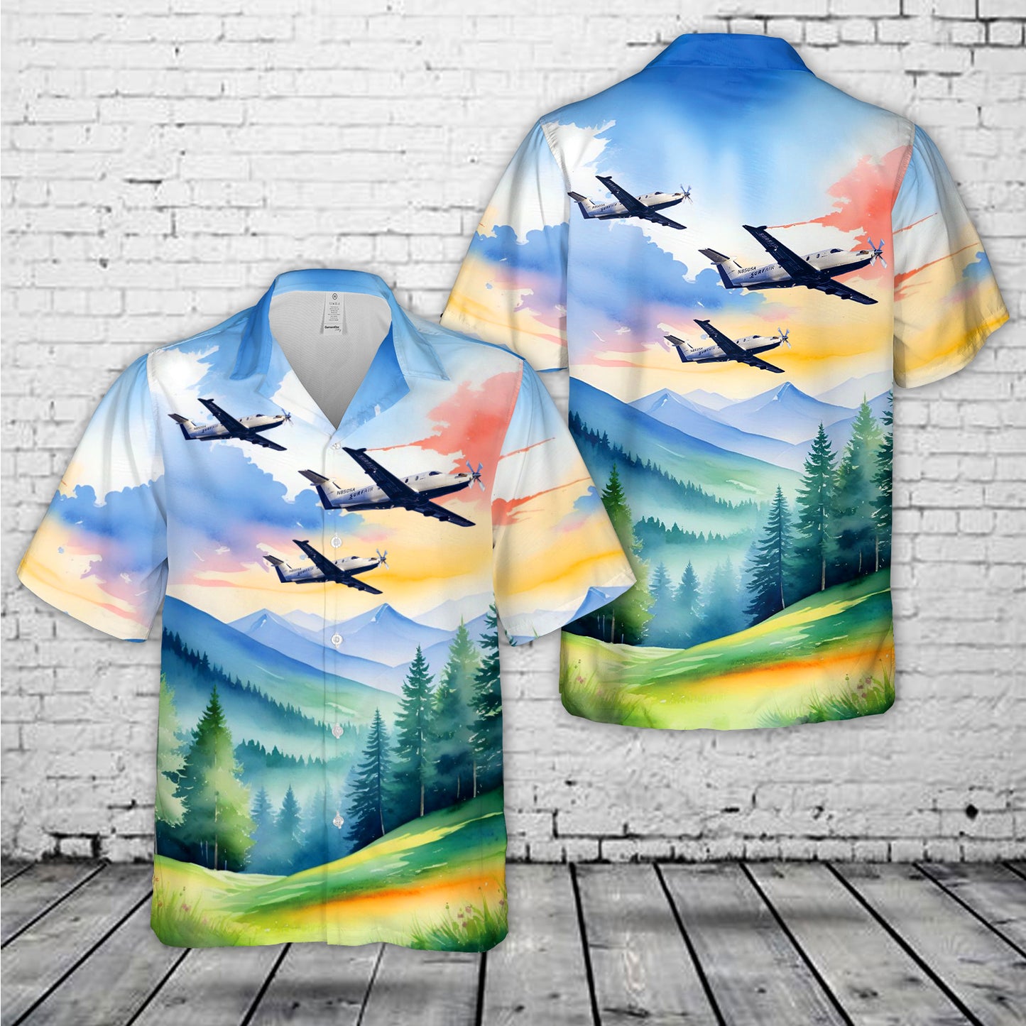Surf Air Pilatus PC-12/47E N850SA Hawaiian Shirt