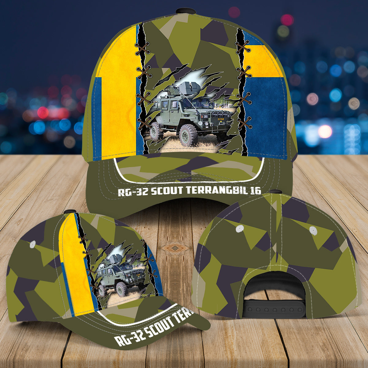 Swedish Army RG-32 Scout Terrangbil 16 Baseball Cap