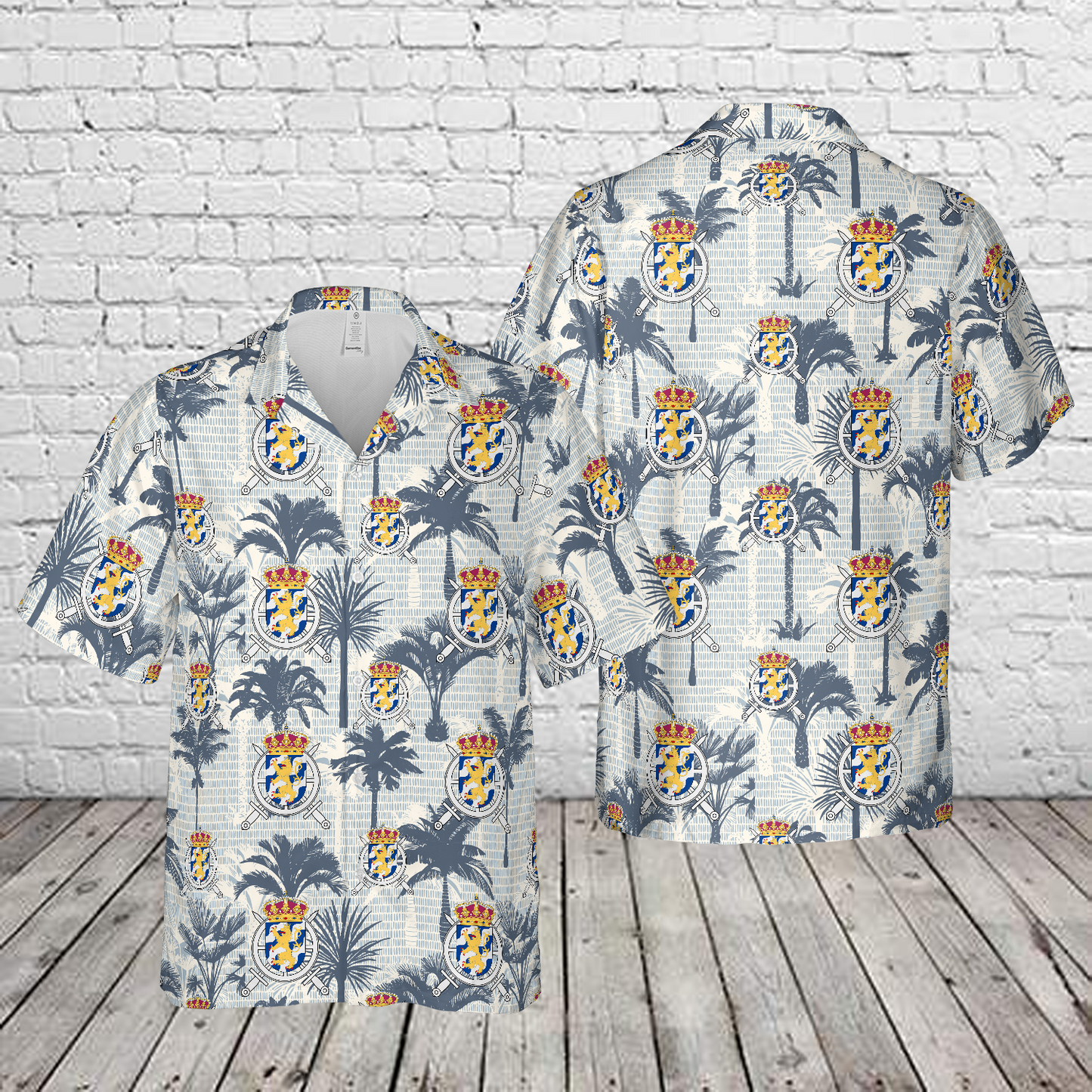Swedish Army Göta Logistic Regiment (T 2) Hawaiian Shirt