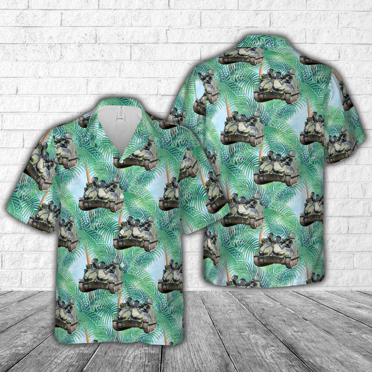 Swedish Army Pansarbandvagn 302 (Pbv 302) Hawaiian Shirt