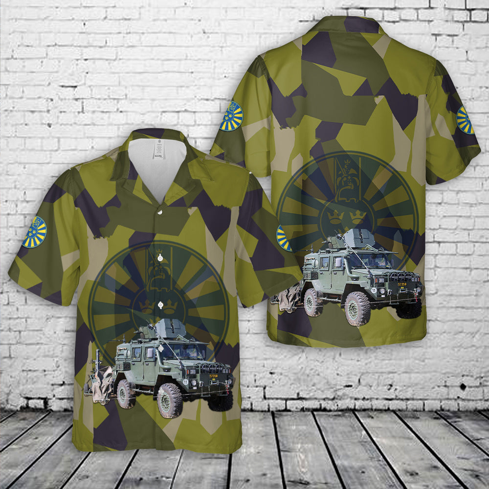 Swedish Army RG-32 Scout Terrangbil 16 Hawaiian Shirt