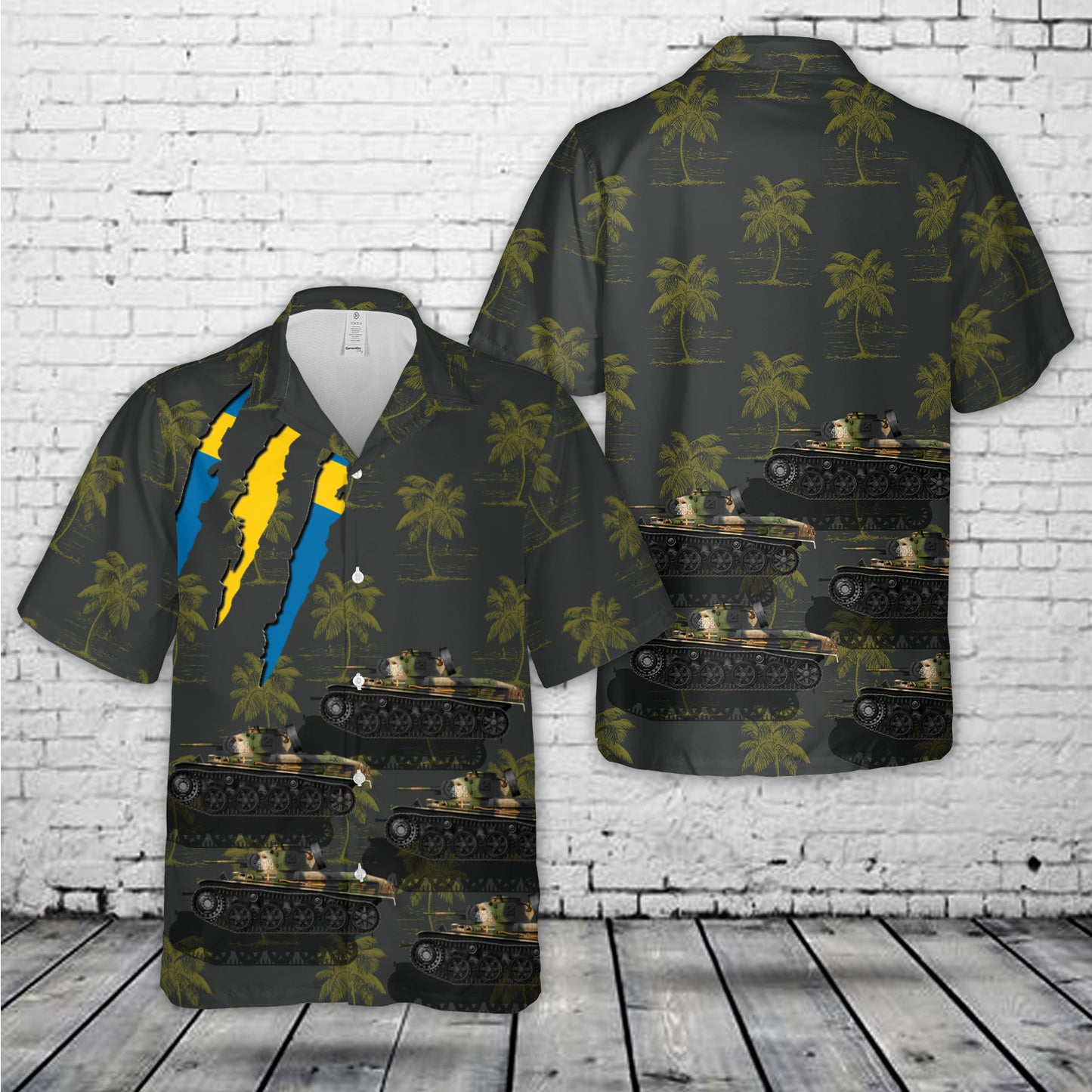 Swedish Army Stridvagn L-60 m/40K (L-60D) Hawaiian Shirt