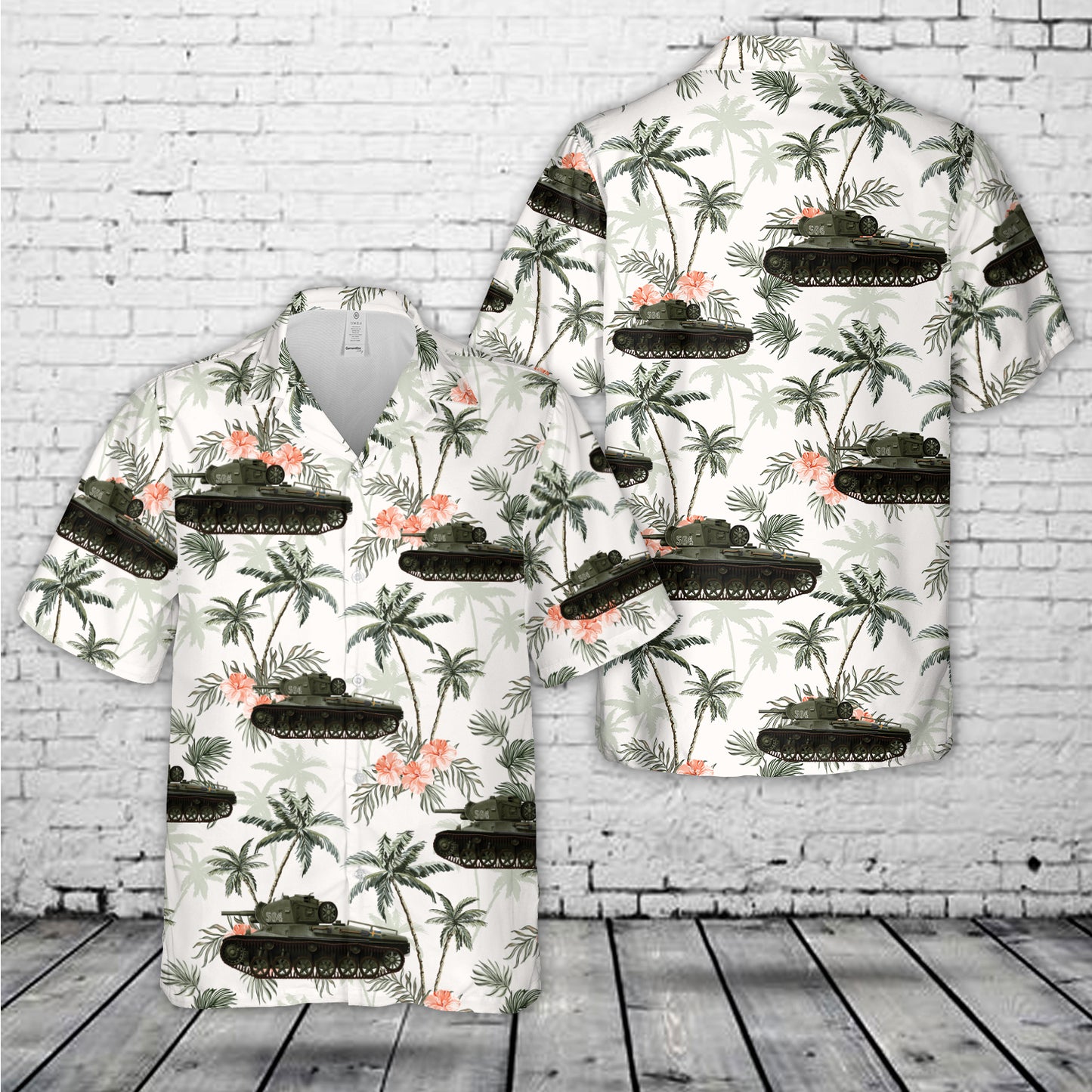 Swedish Army Strv m/42, fall 1943 Hawaiian Shirt
