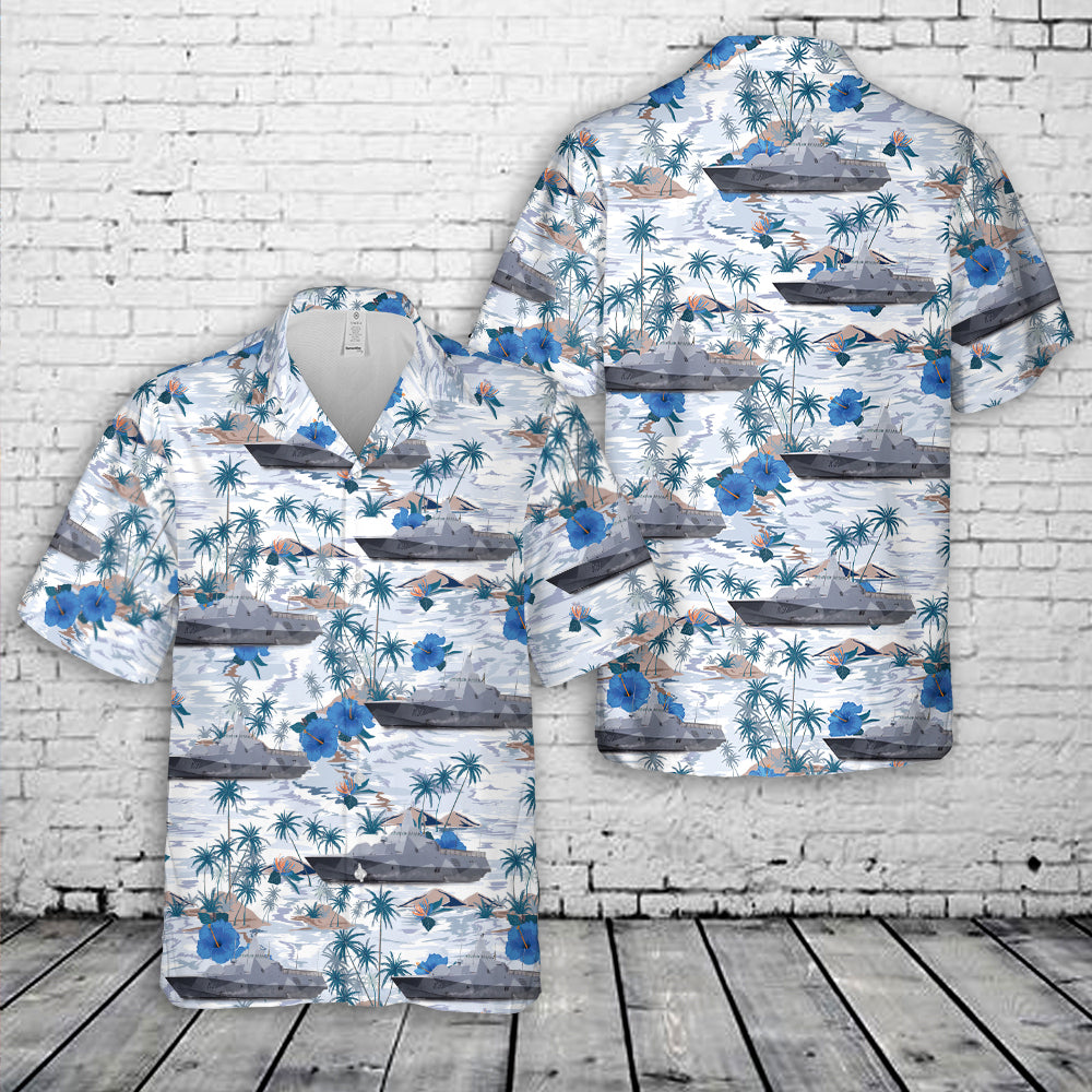 Swedish Navy Visby-class Corvette Hawaiian Shirt