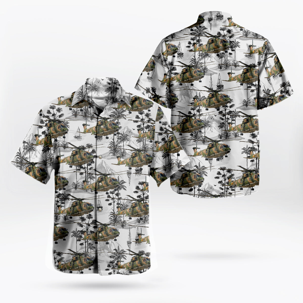 Portuguese Air Force EHI EH-101 Mk516 Hawaiian Shirt