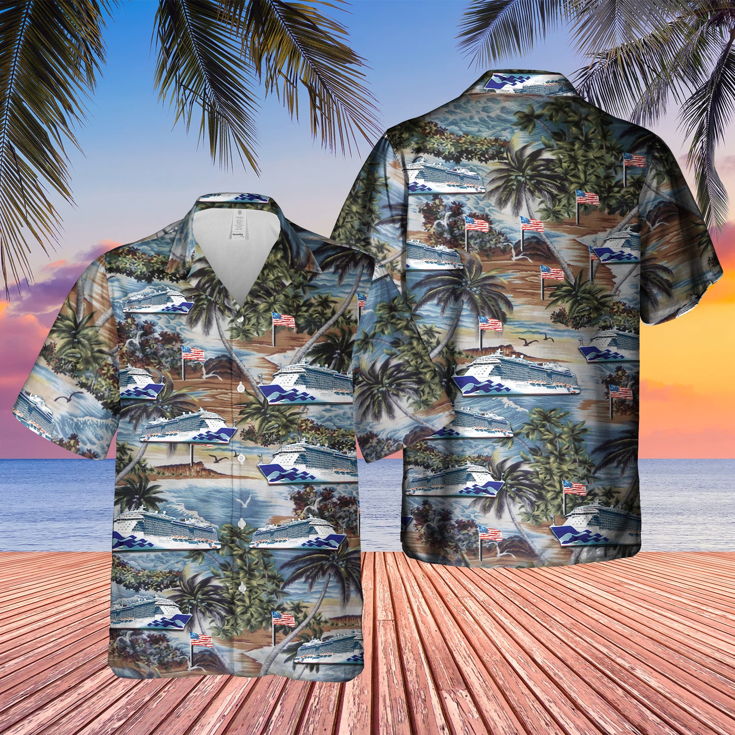 US Cruise Ship 2 Hawaiian Shirt