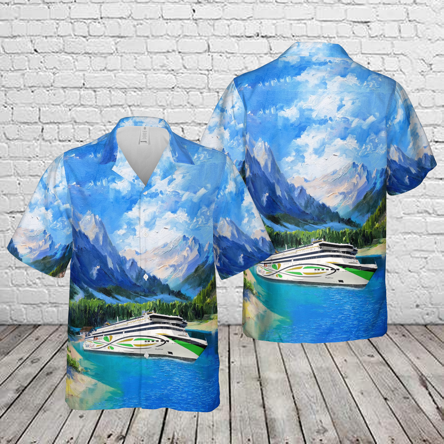 Tallink MS MyStar Estonian roll-on/roll-off passenger (ro-pax) ferry Hawaiian Shirt