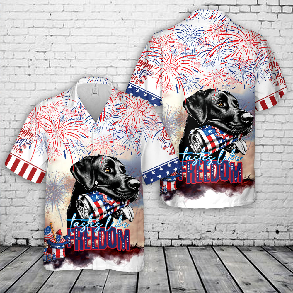 Tastes Like Freedom, 4th Of July Hawaiian Shirt