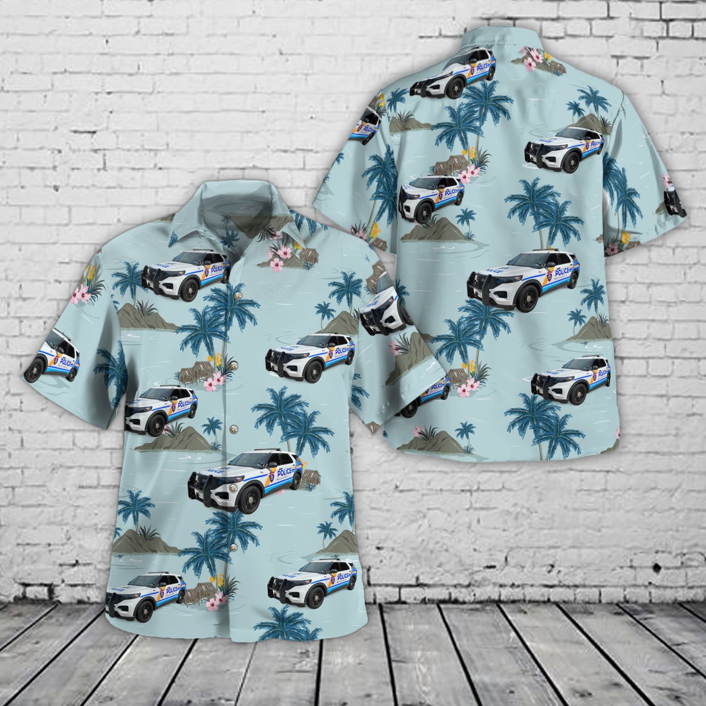 Temple, Texas, Baylor Scott & White Health Police Department Hawaiian Shirt