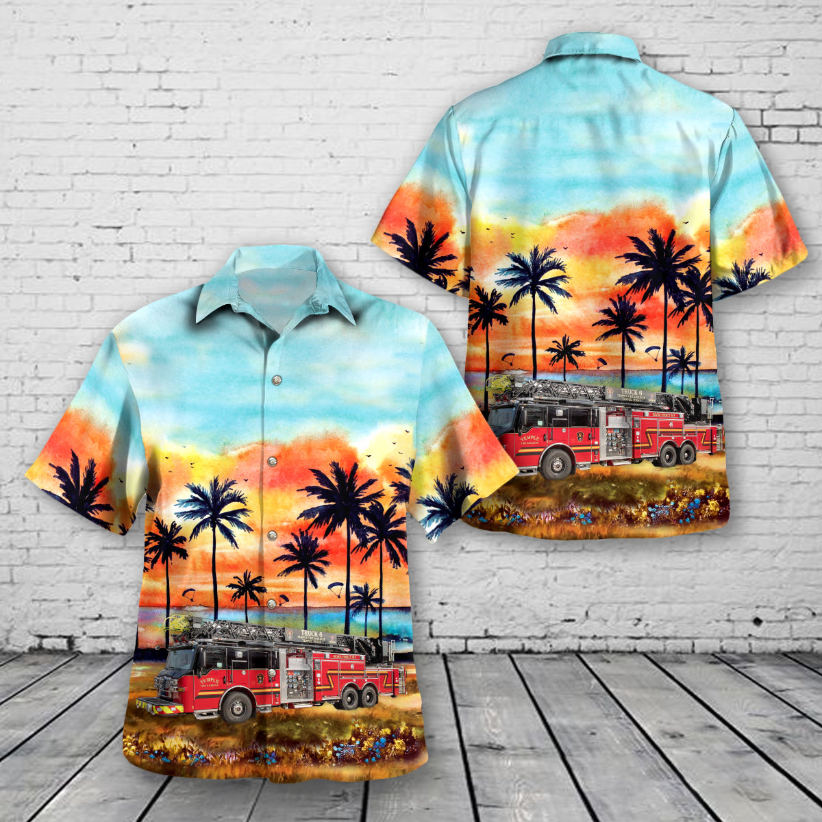 Temple, Texas, Temple Fire Department Hawaiian Shirt