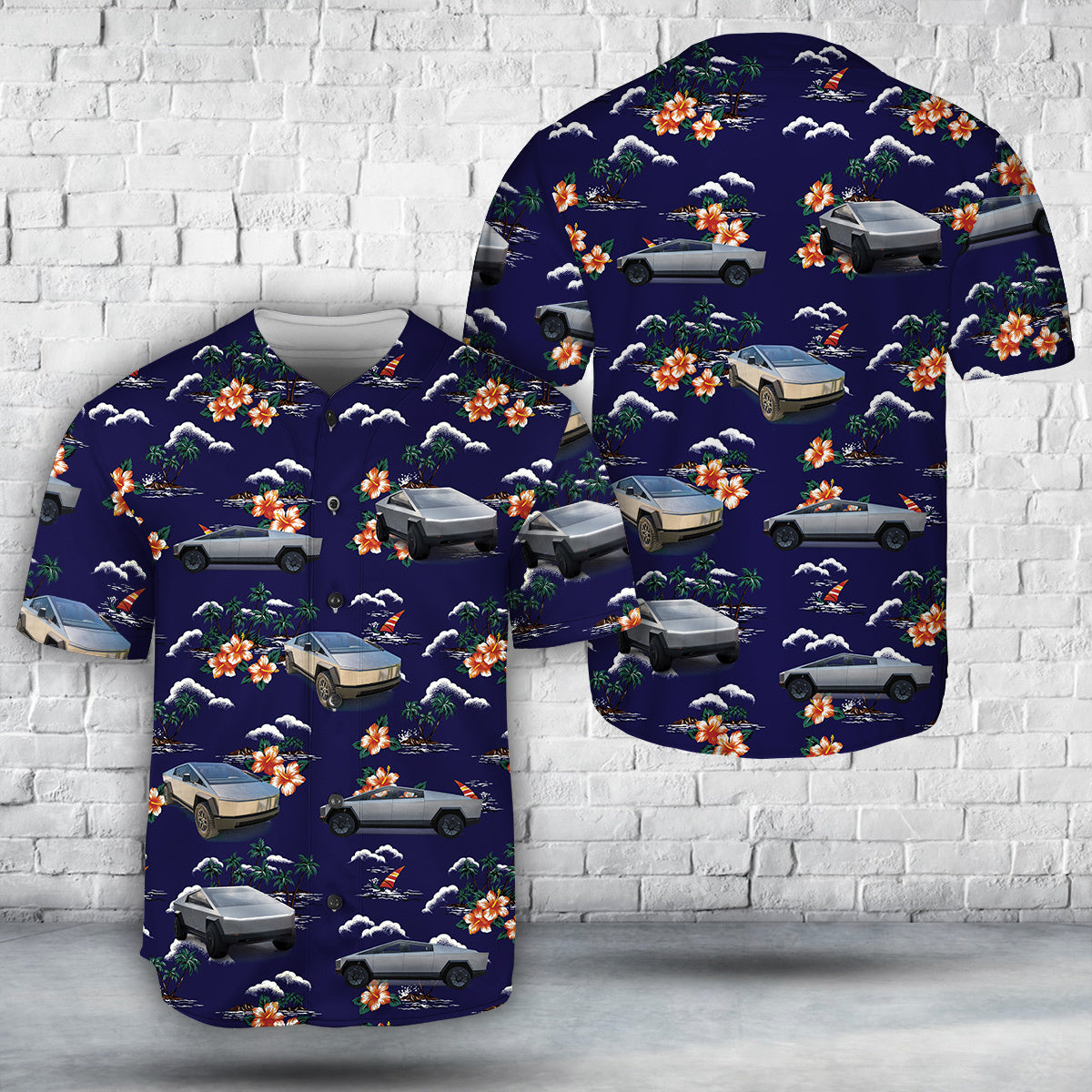 Tesla Cybertruck Baseball Jersey