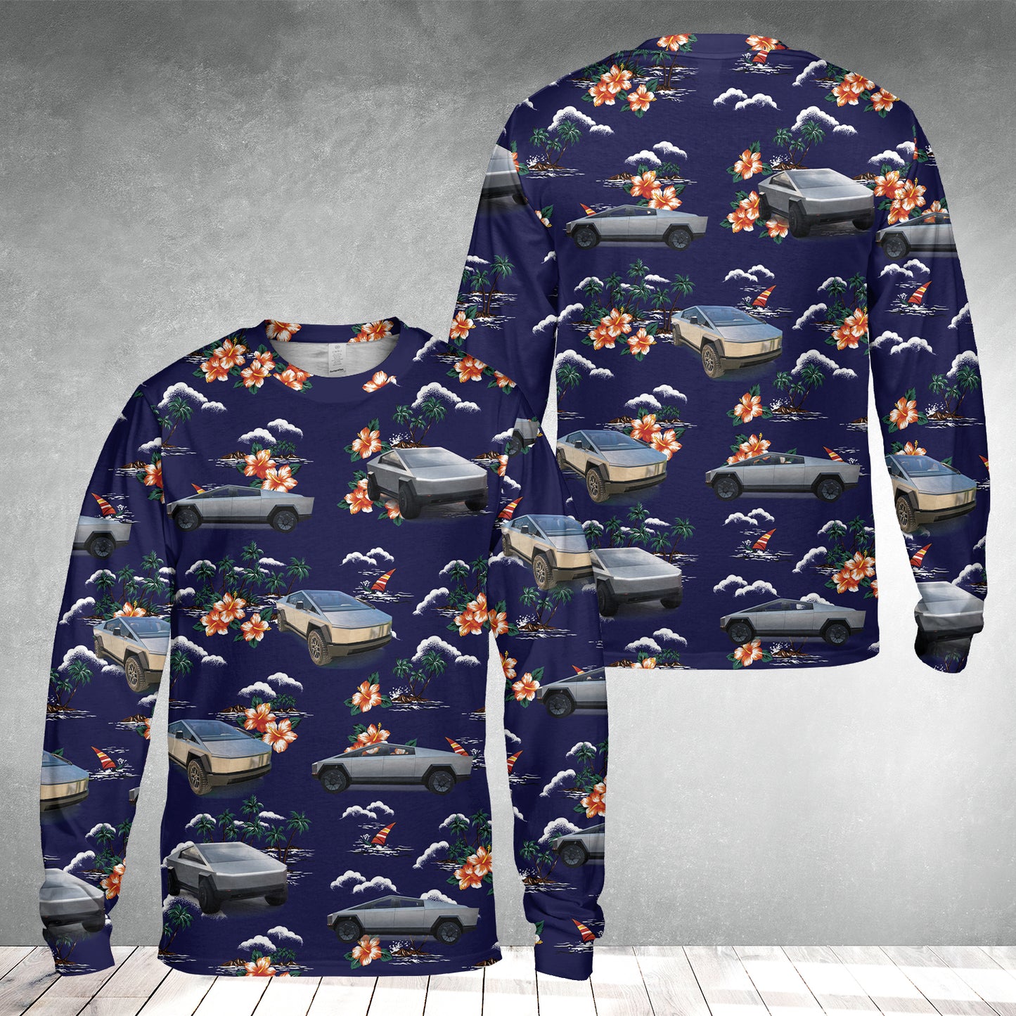 Tesla Cybertruck Long Sleeve Shirt