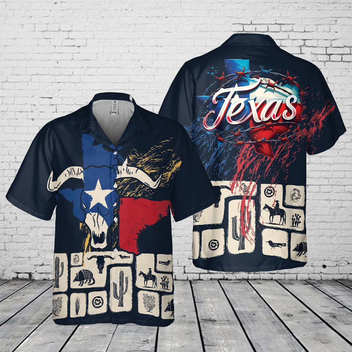 Texas Lover Pocket Hawaiian Shirt