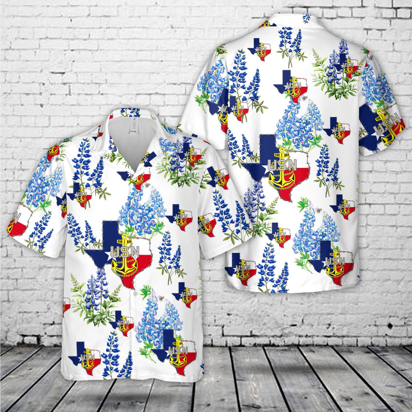 Texas US Navy Chief Anchor Hawaiian Shirt