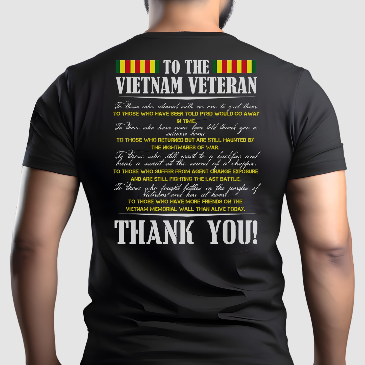 Thank You To The Vietnam Veterans Brave Warriors Veteran Day Classic Unisex T-Shirt Gildan 5000 (Made In US) DLTT0708PT04