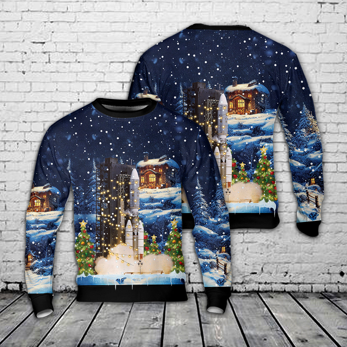 Titan IIIE Christmas AOP Sweater