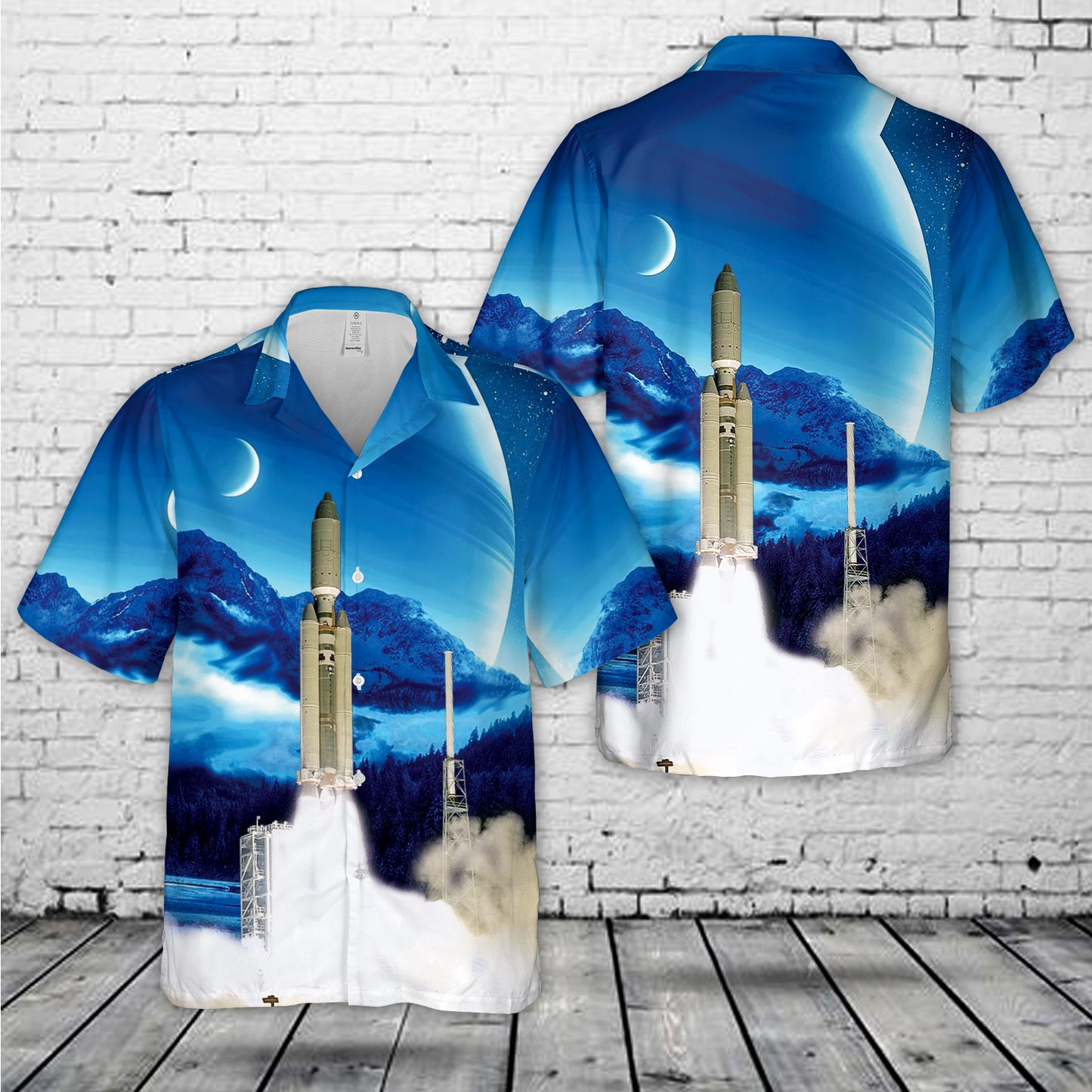 Titan IVB/Centaur launching Cassini-Huygens Hawaiian Shirt