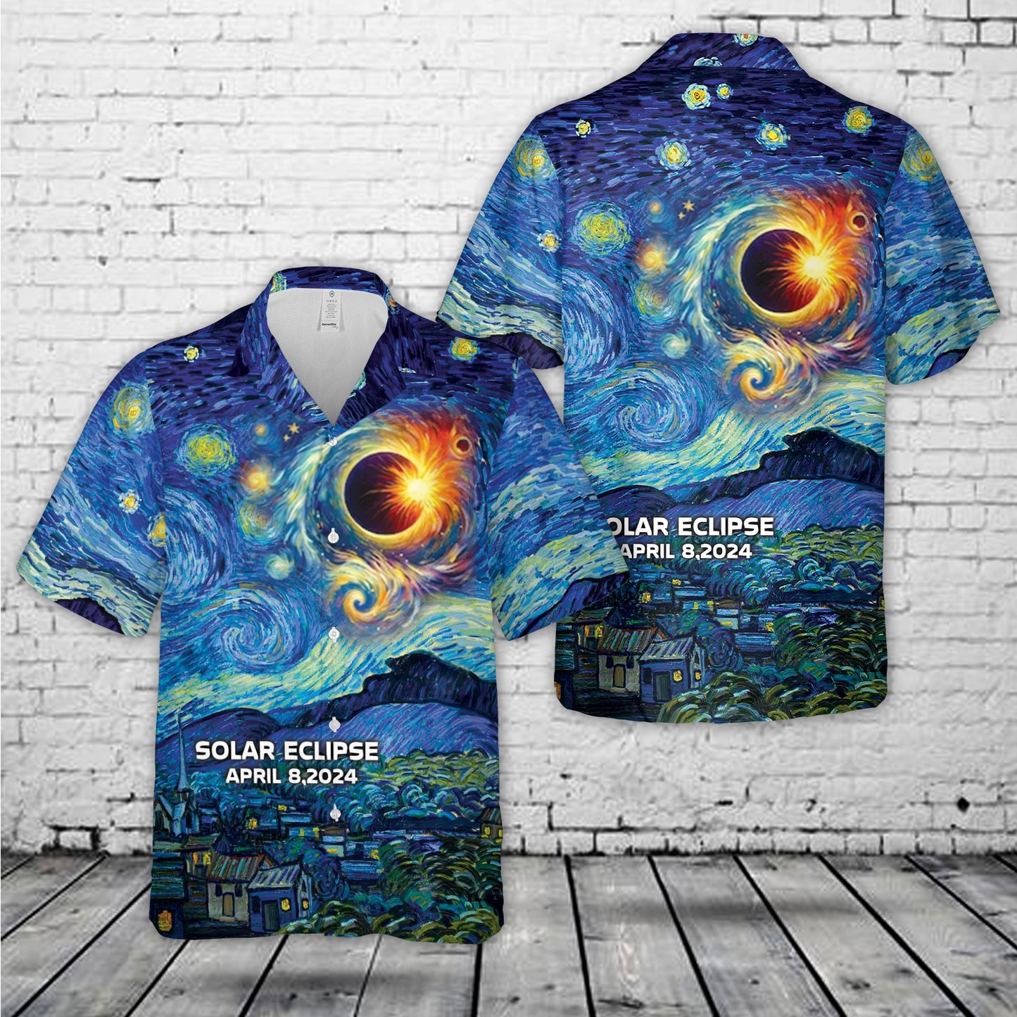 Total Solar Eclipse Astronaut April 8 2024 Hawaiian Shirt