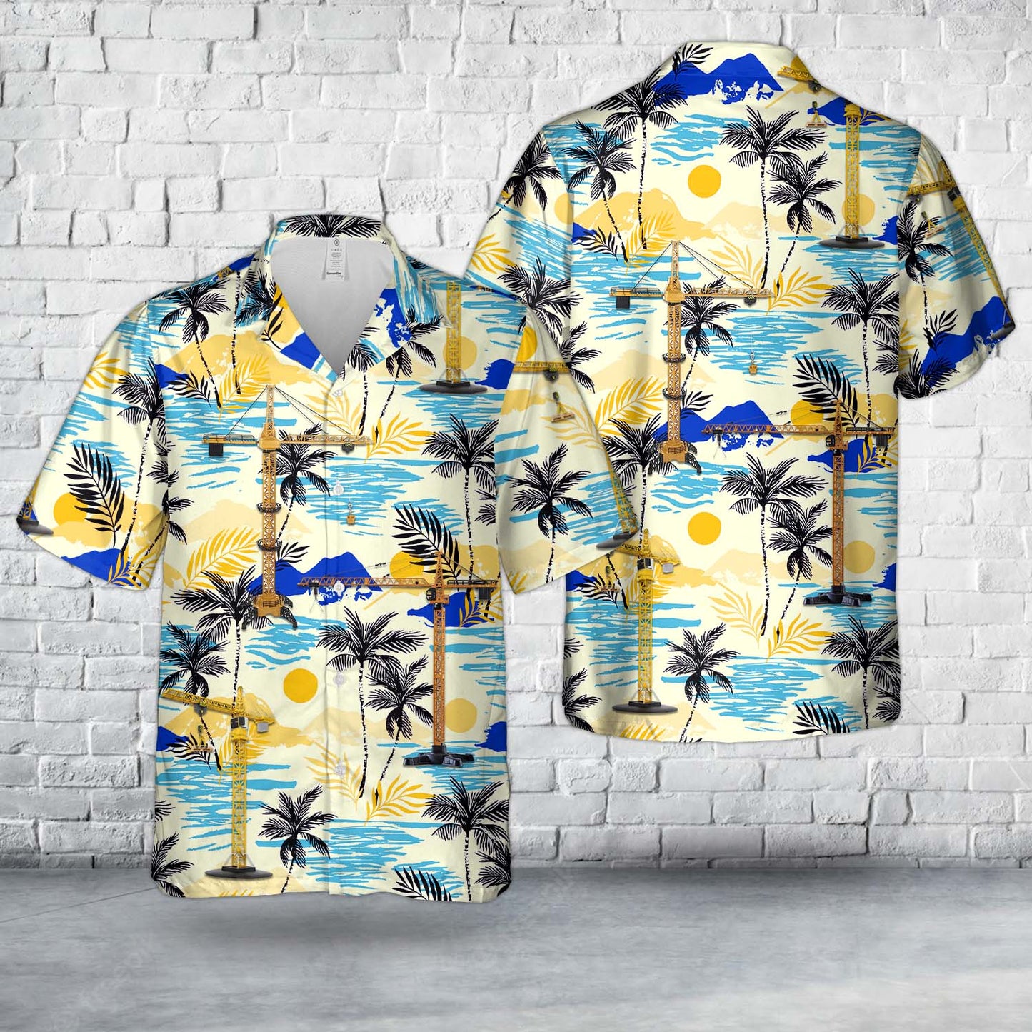 Tower Cranes Hawaiian Shirt