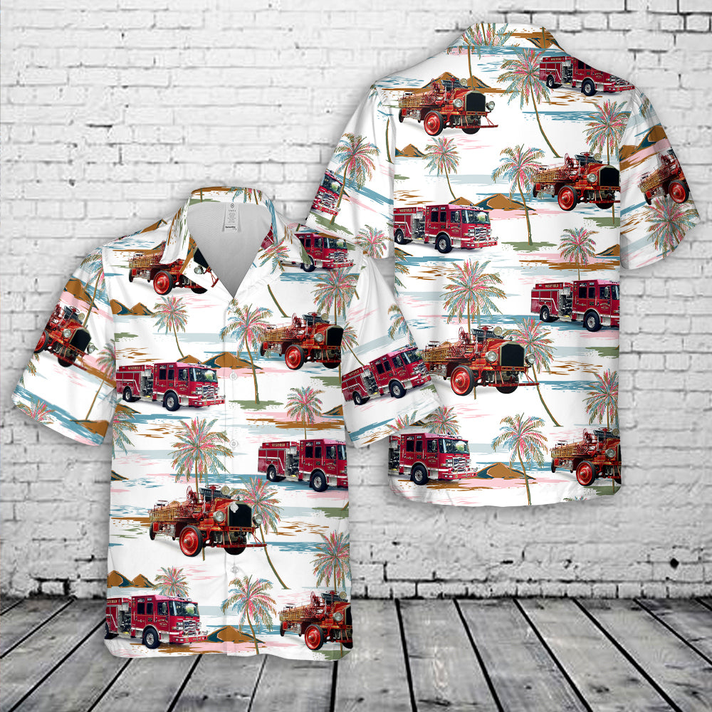 Town of Westfield, NJ Fire Department Hawaiian Shirt