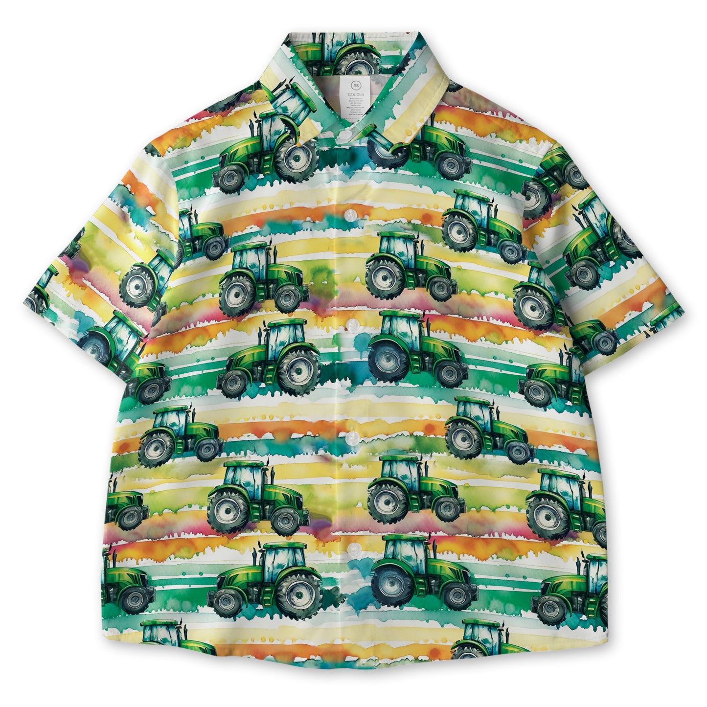 Tractor Seamless AOP Youth Button Down Shirt