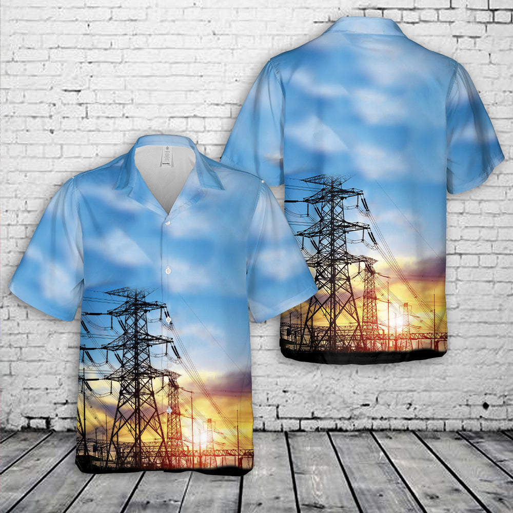 Transmission Tower Hawaiian Shirt
