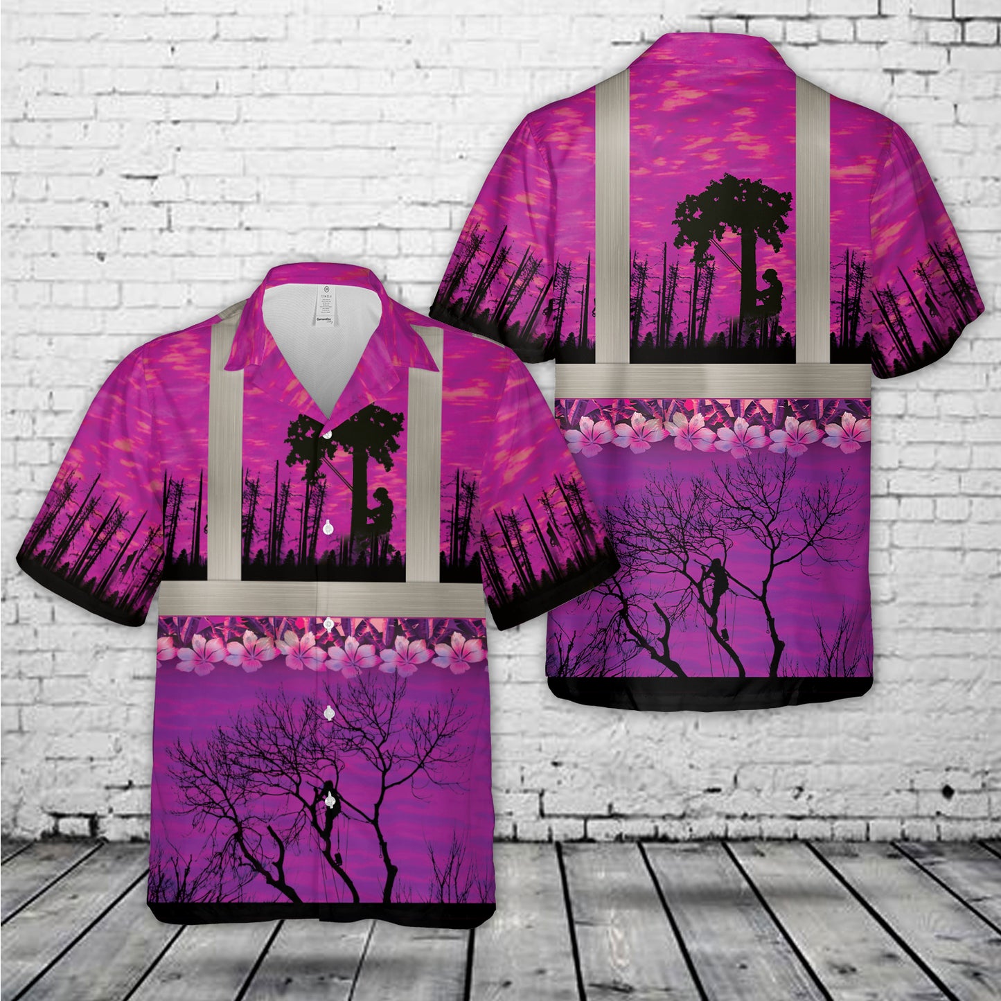 Tree Arborist Tropical Hawaiian Shirt