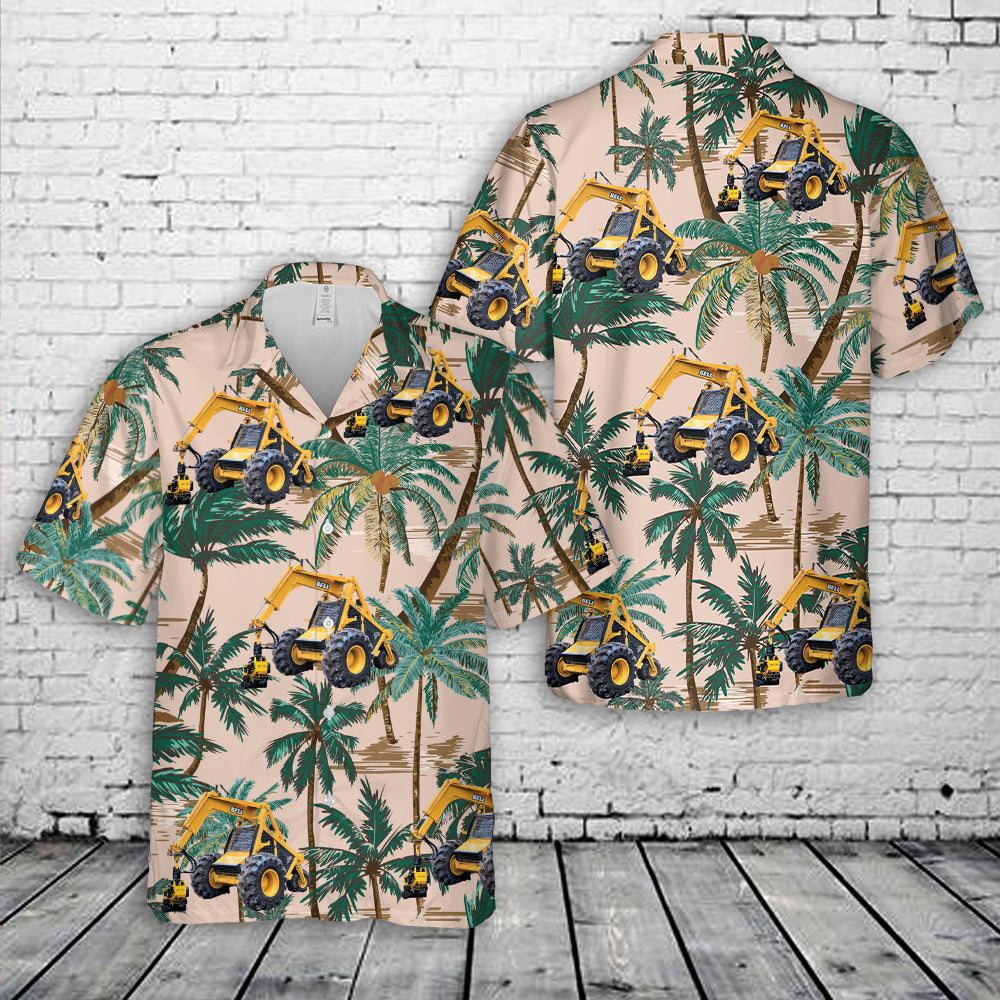 Tree Cutting Skidder Hawaiian Shirt