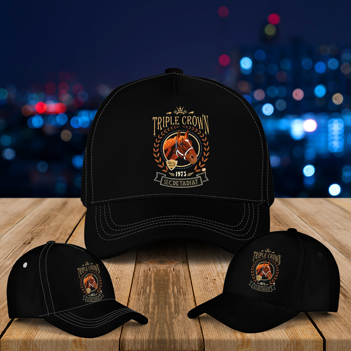 Triple Crown Winner Secretariat 50th Anniversary Baseball Cap