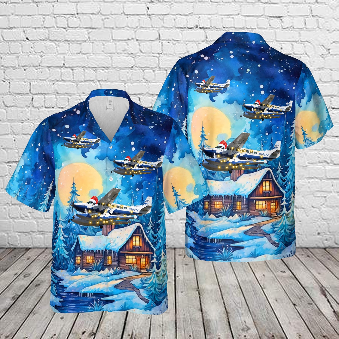 Tropic Ocean Airways Cessna 208B Grand Caravan EX Christmas Hawaiian Shirt