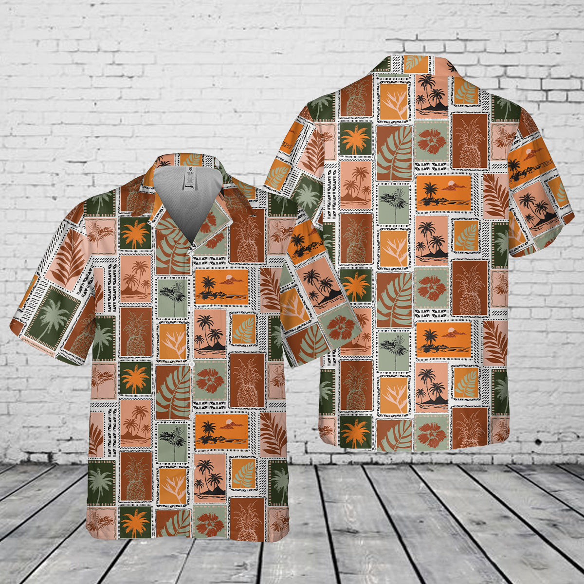 Tropical Style 4 Pocket Hawaiian Shirt