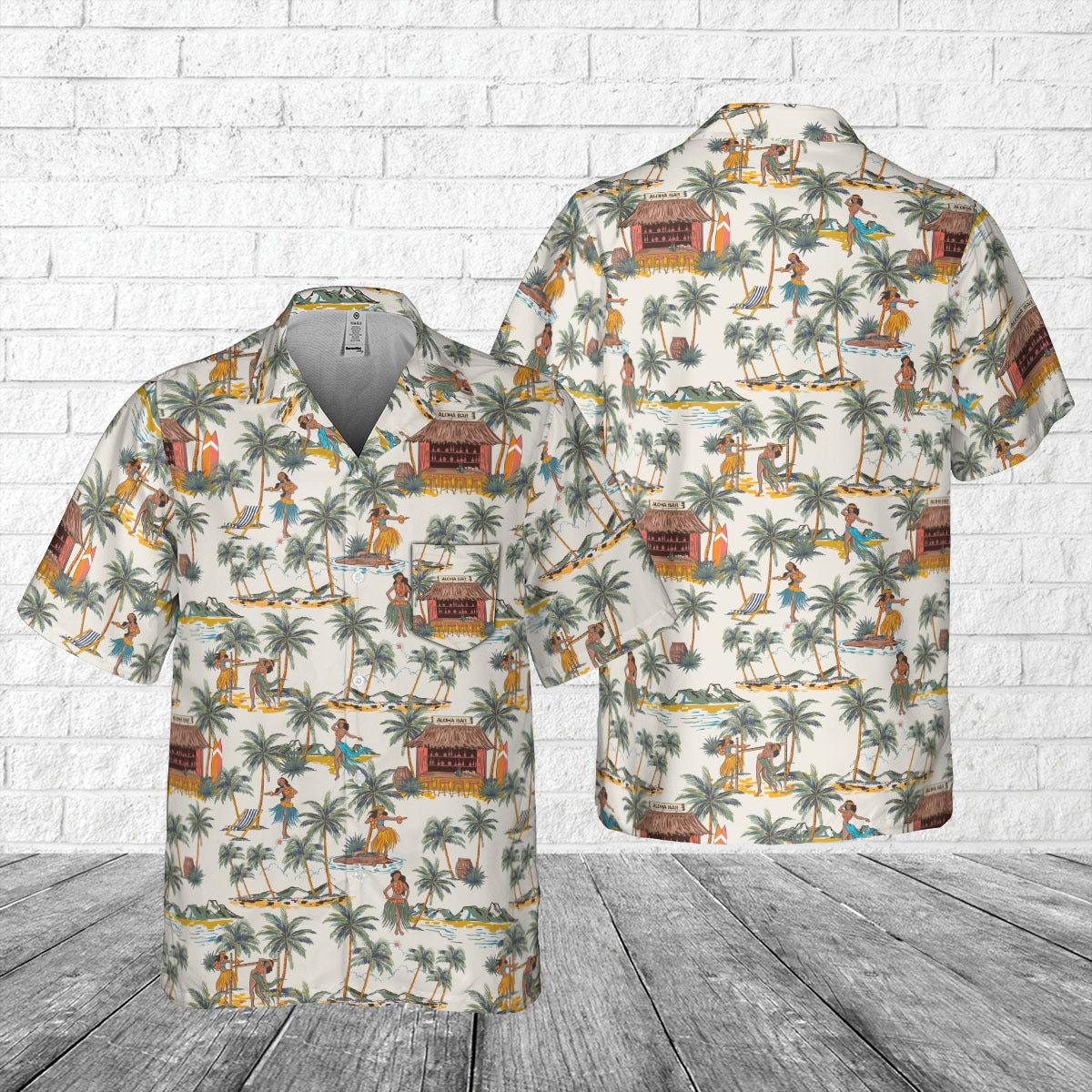 Tropical Style 5 Pocket Hawaiian Shirt