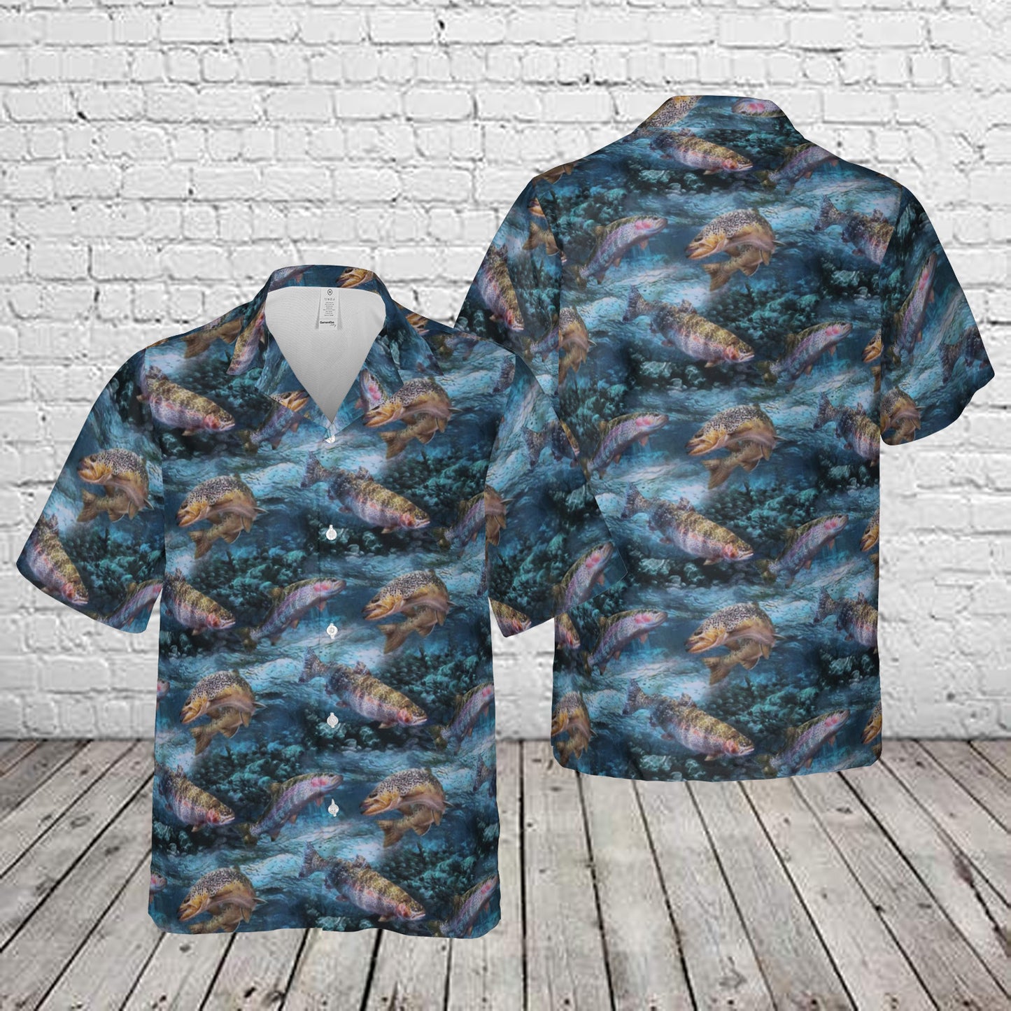 Trout Fish Fishing Hawaiian Shirt