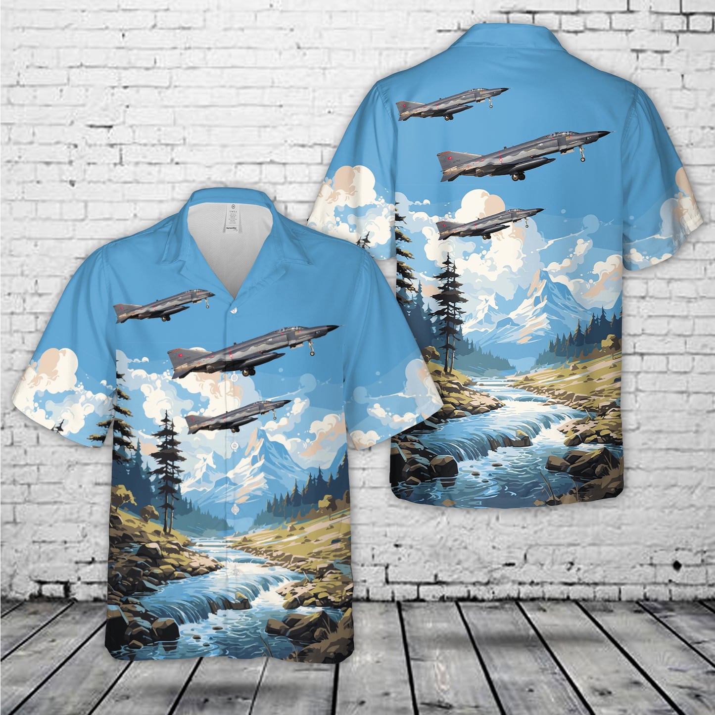 Turkish Air Force McDonnell Douglas RF-4E/TM Phantom II Hawaiian Shirt