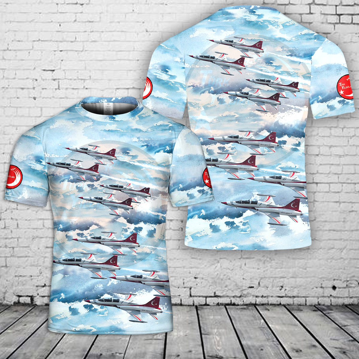 Turkish Air Force Turkish Stars 3D T-Shirt