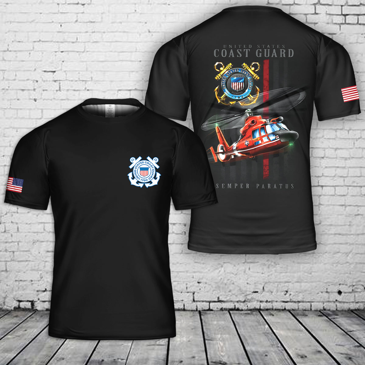 US Coast Guard Birthday August 4 3D T-Shirt